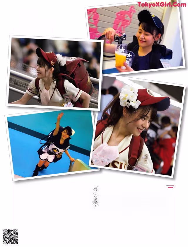 A magazine page with a picture of a girl in a school uniform.